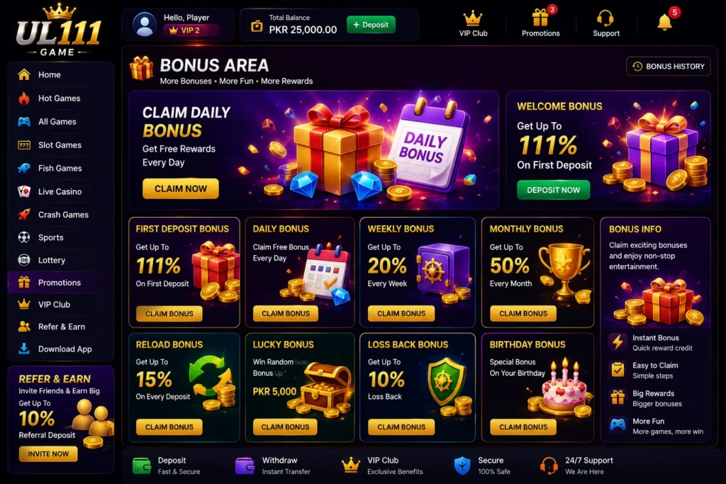 UL111 Online Gaming Platform